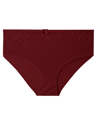 Majtki z wysokim stanem - Majtki damskie MAXI BIKINI bawełniane z elegancką koronką 5-pak WIELOKOLOROWY - produkt 5