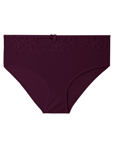 Majtki z wysokim stanem - Majtki damskie MAXI BIKINI bawełniane z elegancką koronką 5-pak WIELOKOLOROWY - produkt 6