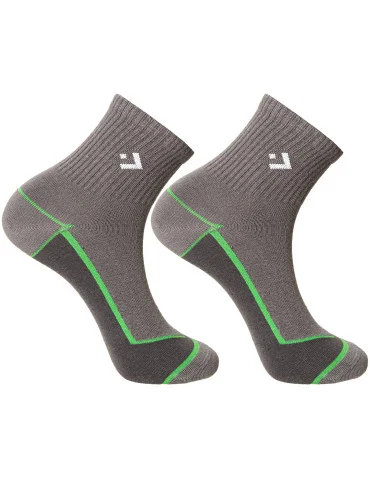 Skarpety męskie sportowe bawełniane z neonowym paskiem 5-pak  - produkt 2