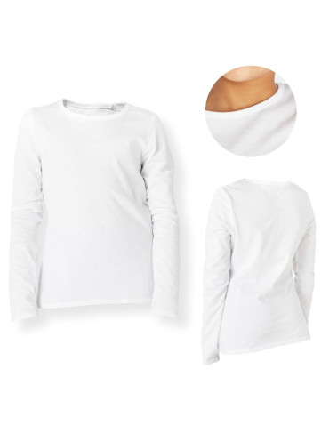 Bluzka dziecięca longsleeve bawełniana z długim rękawem