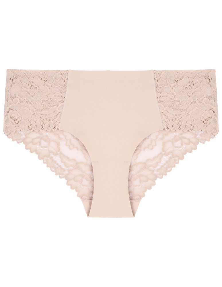 Nowości - Majtki damskie bikini laserowo cięte z efektownym koronkowym tyłem 3-pak WIELOKOLOROWY - produkt moraj.pl 3