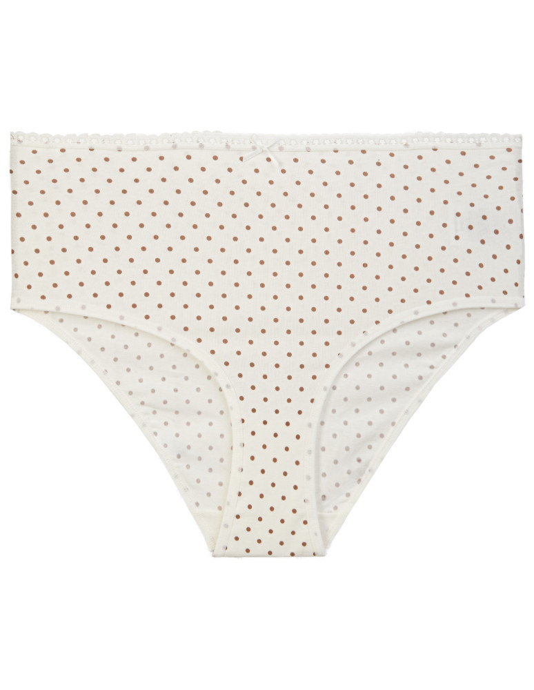 Nowości - Majtki damskie maxi bikini bawełniane wykończone ozdobną lamówką 4-pak WIELOKOLOROWY - produkt moraj.pl 3