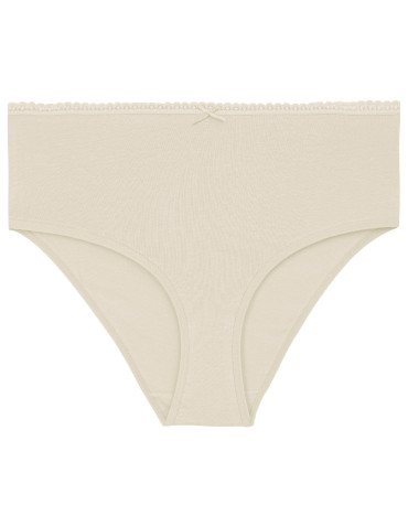 Nowości - Majtki damskie maxi bikini bawełniane wykończone ozdobną lamówką 4-pak WIELOKOLOROWY - produkt 4