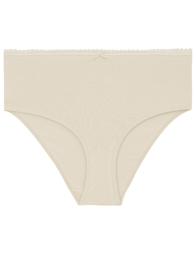 Nowości - Majtki damskie maxi bikini bawełniane wykończone ozdobną lamówką 4-pak WIELOKOLOROWY - produkt moraj.pl 4