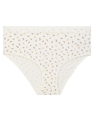Nowości - Majtki damskie maxi bikini bawełniane z koronkową falbanką 4-pak WIELOKOLOROWY - produkt 6
