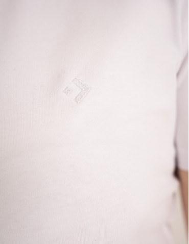 Koszulki i T-shirty - Koszulka damska bawełna Premium T-shirt dekolt okrągły BIAŁY - produkt 7
