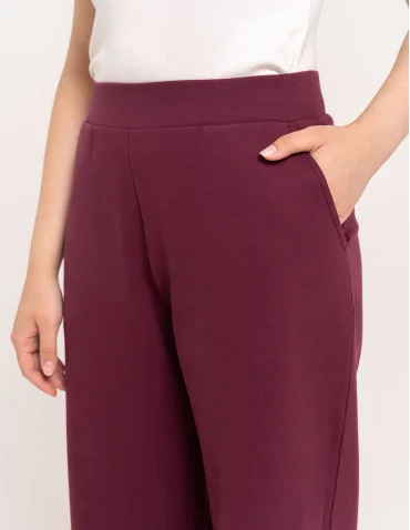 Spodnie damskie Wide Leg wygodne z wysokim stanem  - produkt 2