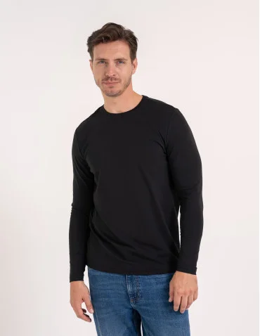 T-shirt z długim rękawem męski bawełniany longsleeve