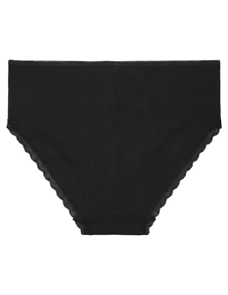 Majtki z wysokim stanem - Majtki damskie bikini maxi z wysokim stanem z delikatną koronką WIELOKOLOROWY  - produkt moraj.pl 5