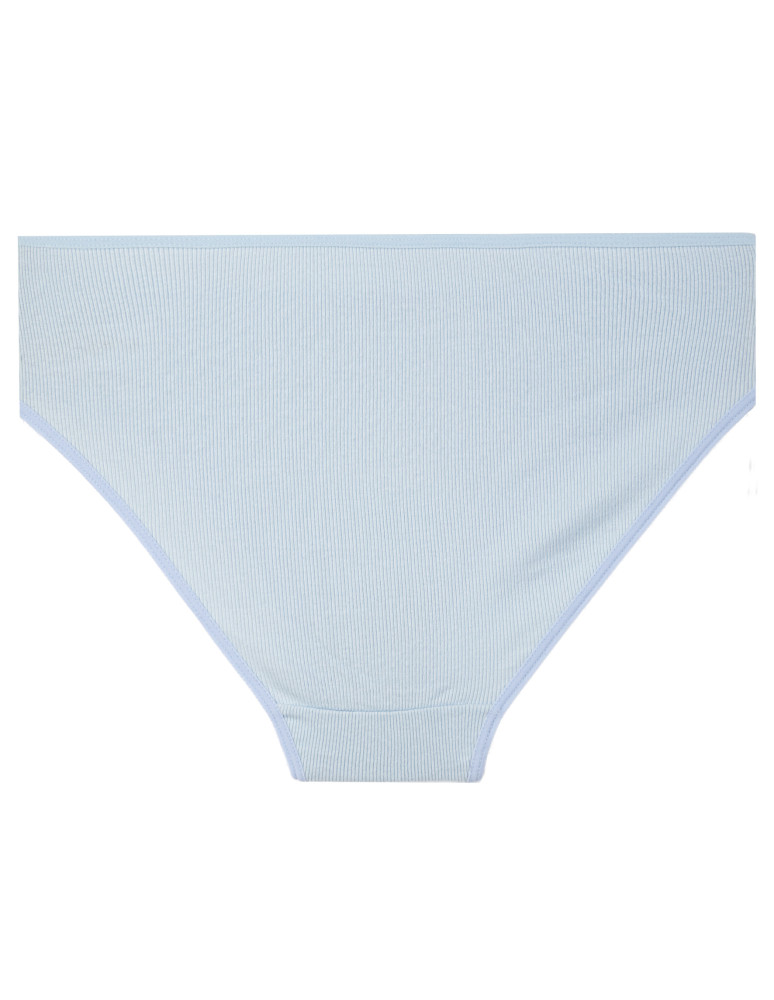 Majtki figi - Majtki damskie prążkowane bikini bawełniane o klasycznym kroju 3-pak WIELOKOLOROWY  - produkt moraj.pl 2