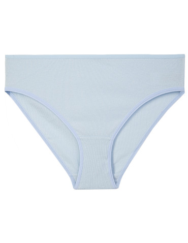 Majtki figi - Majtki damskie prążkowane bikini bawełniane o klasycznym kroju 3-pak WIELOKOLOROWY - produkt 5
