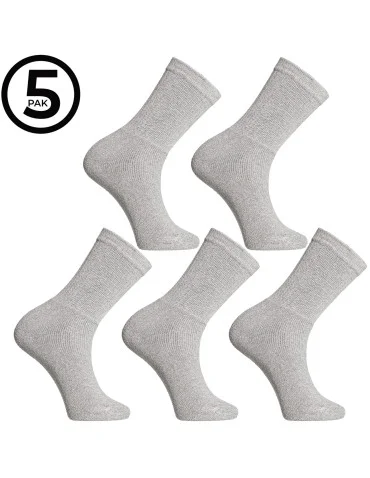 Skarpety męskie frotte 5-pak - JASNY SZARY