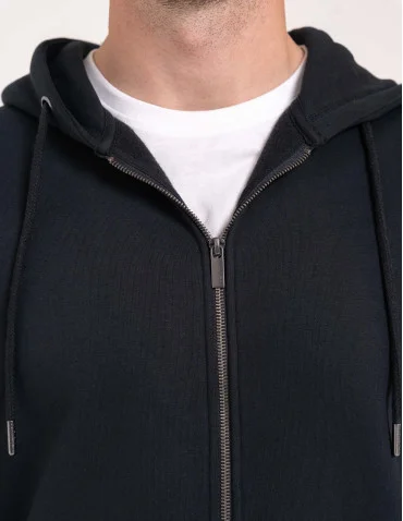 Bluza dresowa męska wygodna gruba rozpinana z kapturem ocieplana - produkt 2