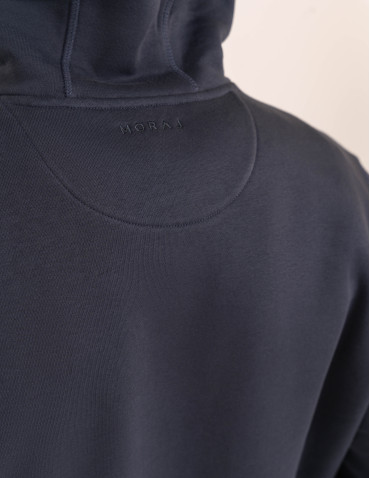 Bluzy dresowe - Ciepła bluza dresowa męska kangurka gruba z kapturem GRAFITOWY - produkt 5