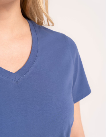 Piżamy 3/4 damskie - Wygodna piżama damska bawełniana 3/4 capri w gwiazdki JEANS - produkt 3