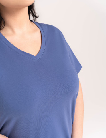 Piżamy 3/4 damskie - Wygodna piżama damska bawełniana 3/4 capri w gwiazdki JEANS - produkt 10