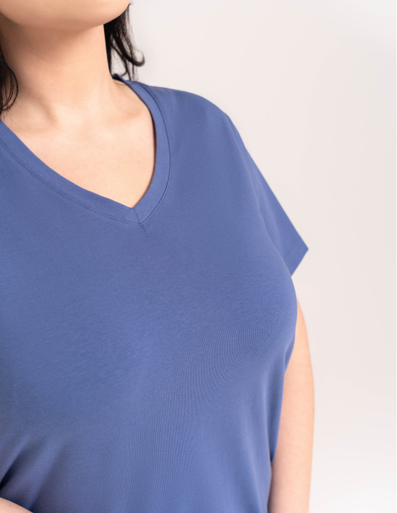 Piżamy 3/4 damskie - Wygodna piżama damska bawełniana 3/4 capri w gwiazdki JEANS  - produkt moraj.pl 10