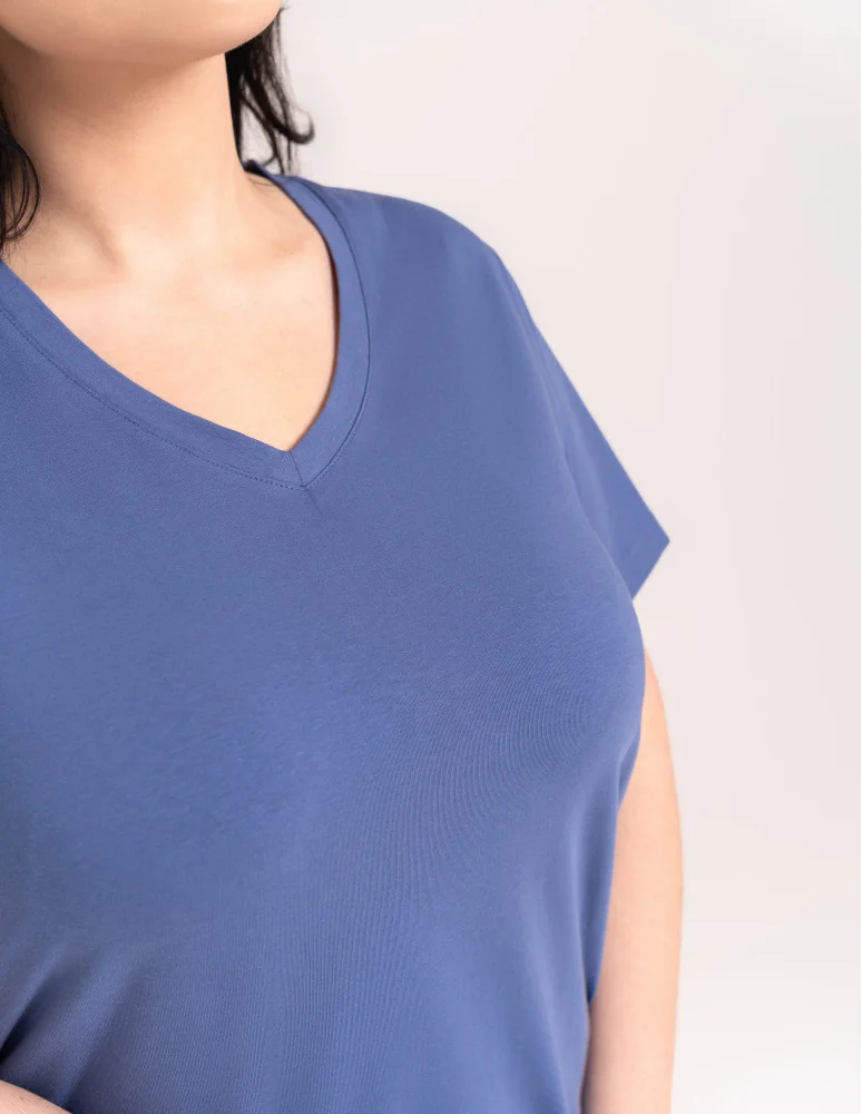 Piżamy 3/4 damskie - Wygodna piżama damska bawełniana 3/4 capri w gwiazdki JEANS  - produkt moraj.pl 10
