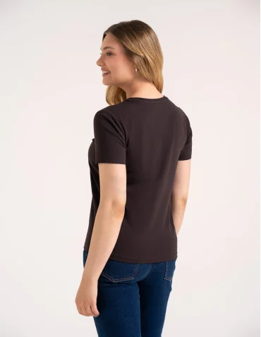 Koszulka damska bawełna Premium T-shirt dekolt okrągły  - produkt 2