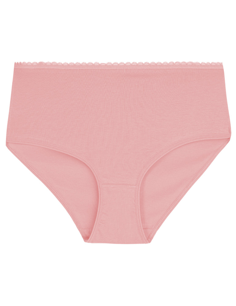 Majtki z wysokim stanem - Majtki damskie z wysokim stanem zestaw bawełniane bikini gładkie 3-pak WIELOKOLOROWY - produkt moraj.pl 4