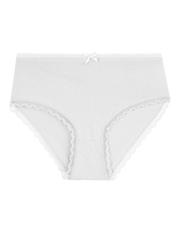 Majtki z wysokim stanem - Majtki z wysokim stanem damskie bawełniane z kokardką wygodne maxi bikini 5-pak WIELOKOLOROWY - produkt 4