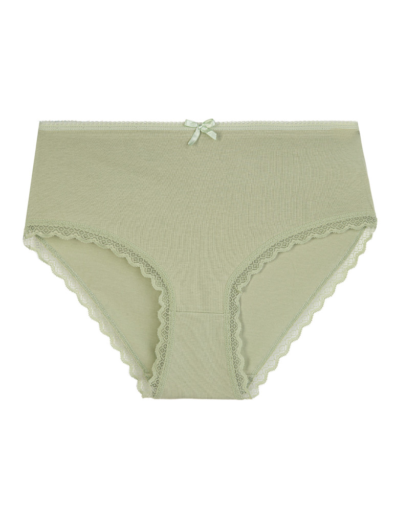 Majtki z wysokim stanem - Majtki z wysokim stanem damskie bawełniane z kokardką wygodne maxi bikini 5-pak WIELOKOLOROWY - produkt moraj.pl 6