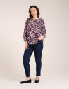 Bluzka damska elegancka z naturalnej wiskozy o kroju oversize WZÓR 2