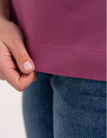 Bluzki z krótkim rękawem - Bluzka damska kimono bawełniana krój boxy z opadającym rękawem delikatny nadruk kwiatowy luźny t-shirt damski  - produkt 10