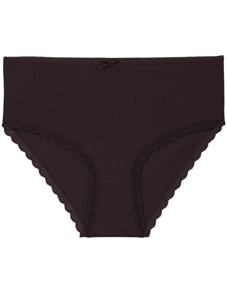 Majtki z wysokim stanem - Majtki damskie bikini maxi z wysokim stanem z delikatną koronką WIELOKOLOROWY  - produkt moraj.pl 6