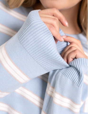 Swetry - Sweter damski wiskozowy kr&oacute;j boxy miękki sweter damski luźny pudełkowy fason wygodny na co dzień WZ&Oacute;R 2 - produkt 11