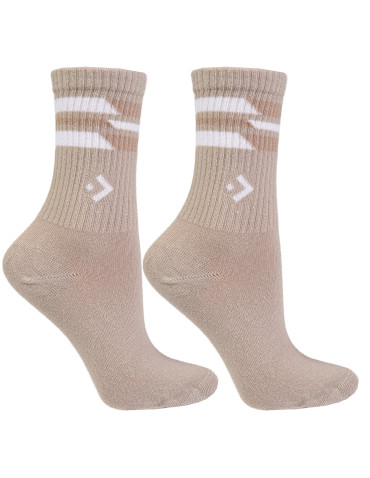 Skarpety damskie bawełniane wysokie w paski skarpetki sportowe do sneakersów - produkt 2