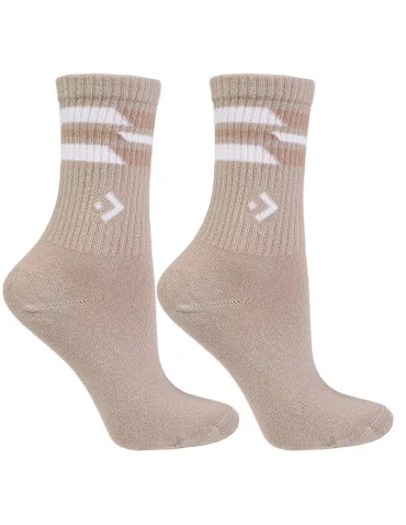 Skarpety damskie bawełniane wysokie w paski skarpetki sportowe do sneakersów - produkt 2