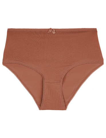Majtki z wysokim stanem - Figi damskie maxi bikini majtki z wysokim stanem bawełniane 5-pak WIELOKOLOROWY - produkt 5