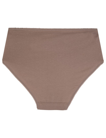 Majtki z wysokim stanem - Figi damskie maxi bikini majtki z wysokim stanem bawełniane 5-pak WIELOKOLOROWY - produkt 7