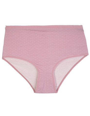 Majtki z wysokim stanem - Majtki damskie maxi bikini bawełniane figi wzór w drobne kropki 5-pak WIELOKOLOROWY - produkt 3