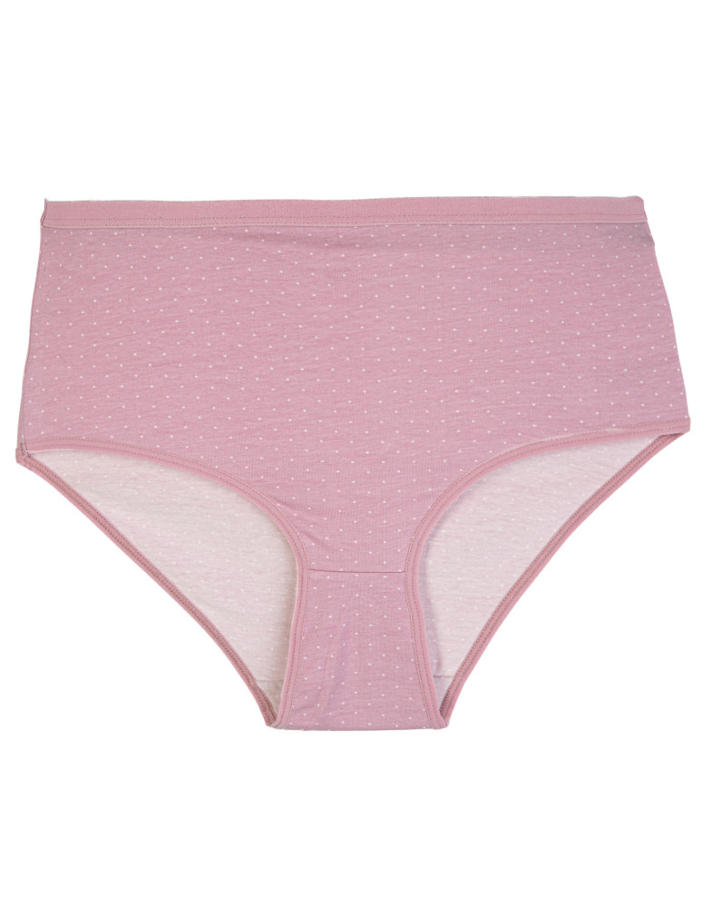 Majtki z wysokim stanem - Majtki damskie maxi bikini bawełniane figi wzór w drobne kropki 5-pak WIELOKOLOROWY - produkt moraj.pl 3