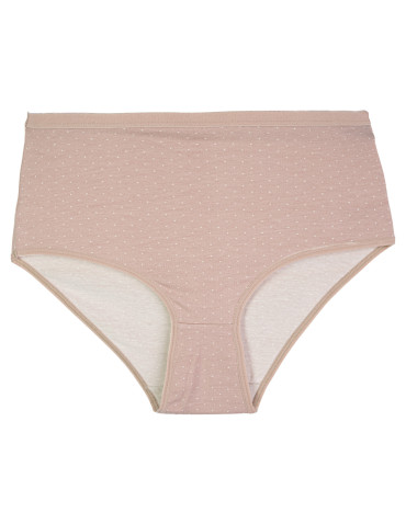Majtki z wysokim stanem - Majtki damskie maxi bikini bawełniane figi wzór w drobne kropki 5-pak WIELOKOLOROWY - produkt 4