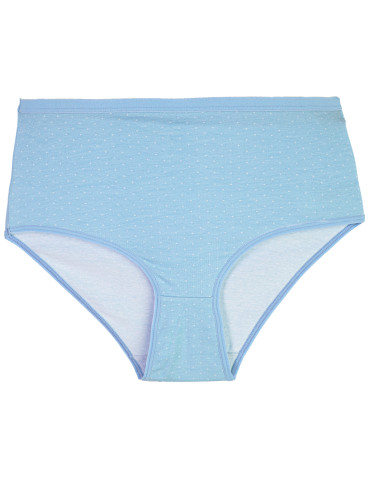 Majtki z wysokim stanem - Majtki damskie maxi bikini bawełniane figi wzór w drobne kropki 5-pak WIELOKOLOROWY - produkt 6