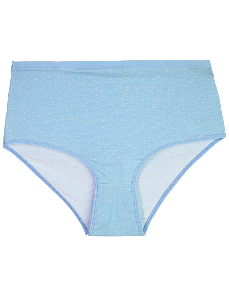 Majtki z wysokim stanem - Majtki damskie maxi bikini bawełniane figi wzór w drobne kropki 5-pak WIELOKOLOROWY - produkt moraj.pl 6