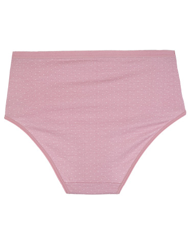 Majtki z wysokim stanem - Majtki damskie maxi bikini bawełniane figi wzór w drobne kropki 5-pak WIELOKOLOROWY - produkt 7