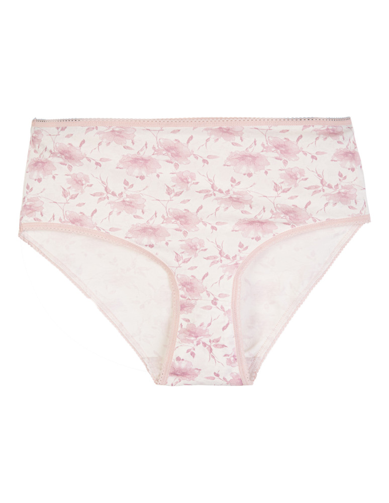 Majtki z wysokim stanem - Figi damskie bikini maxi bawełniane w prążek z wysokim stanem 3-pak WIELOKOLOROWY - produkt moraj.pl 2