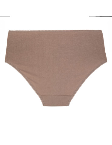 Majtki z wysokim stanem - Figi damskie bikini maxi bawełniane w prążek z wysokim stanem 3-pak WIELOKOLOROWY - produkt 4