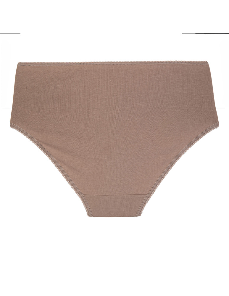 Majtki z wysokim stanem - Figi damskie bikini maxi bawełniane w prążek z wysokim stanem 3-pak WIELOKOLOROWY - produkt moraj.pl 4