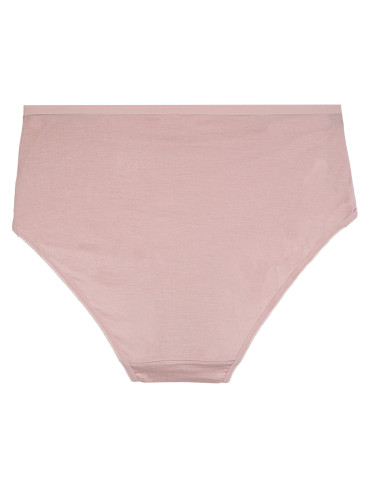 Majtki z wysokim stanem - Figi damskie maxi bikini z wiskozy bambusowej gładkie majtki z wysokim stanem 4-pak WIELOKOLOROWY - produkt 3