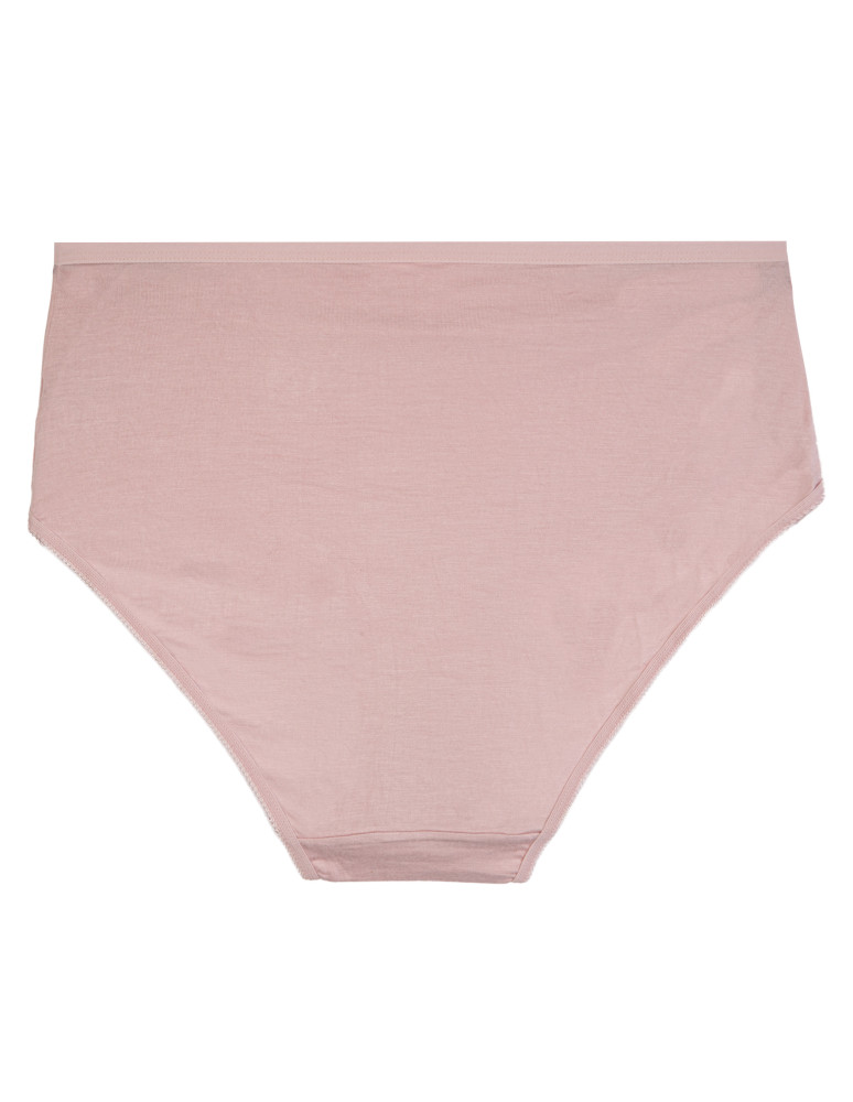 Majtki z wysokim stanem - Figi damskie maxi bikini z wiskozy bambusowej gładkie majtki z wysokim stanem 4-pak WIELOKOLOROWY - produkt moraj.pl 3