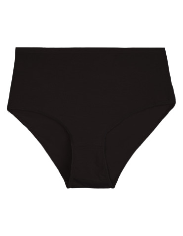 Majtki z wysokim stanem - Figi damskie maxi bikini z wiskozy bambusowej gładkie majtki z wysokim stanem 4-pak WIELOKOLOROWY - produkt 4