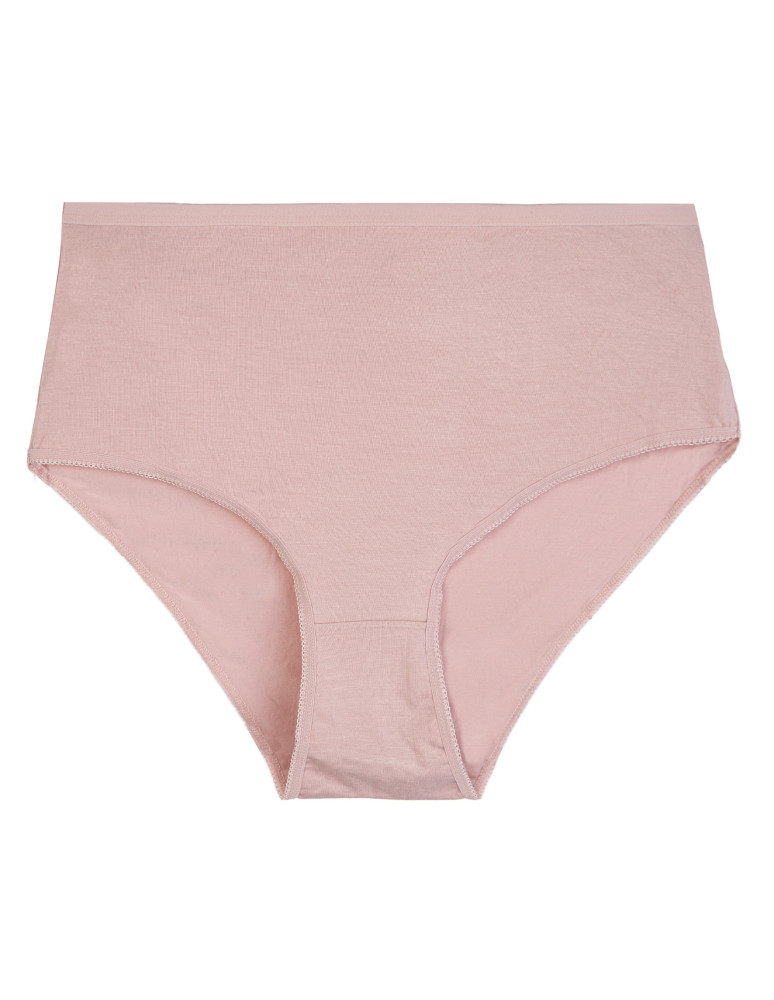 Majtki z wysokim stanem - Figi damskie maxi bikini z wiskozy bambusowej gładkie majtki z wysokim stanem 4-pak WIELOKOLOROWY - produkt moraj.pl 2