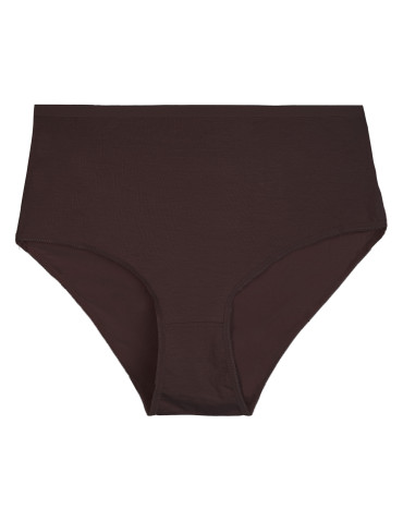 Majtki z wysokim stanem - Figi damskie maxi bikini z wiskozy bambusowej gładkie majtki z wysokim stanem 4-pak WIELOKOLOROWY - produkt 5