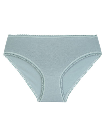 Majtki figi - Figi damskie bikini bawełniane w drobne serduszka i gładkie bez wzoru 6-pak WIELOKOLOROWY - produkt 7