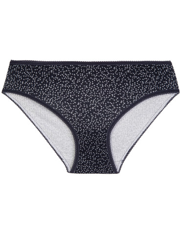 Majtki figi - Wygodne figi damskie bikini bawełniane gładkie i wzorzyste w kwiatki zestaw 6-pak WIELOKOLOROWY - produkt 5